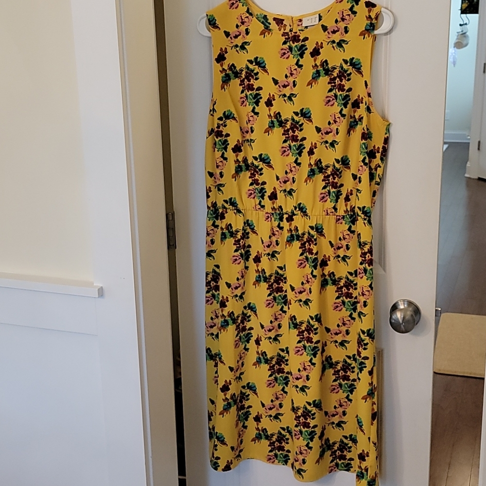 Yellow Floral Women Dress